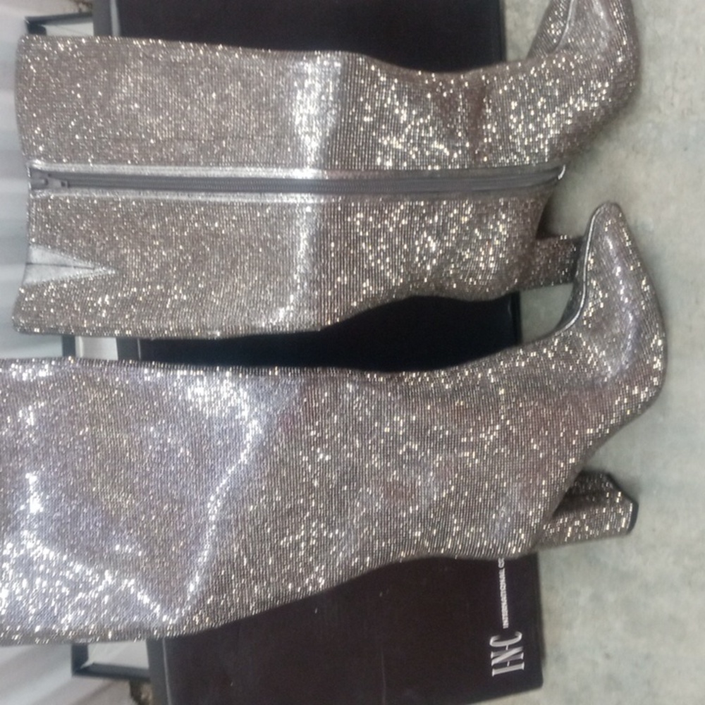 INC International concepts Crystal bling over the knee boots